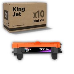 Kingjet Kyocera Uyumlu TK-1240 10'lu Paket | Ecosys PA2000w, MA2001w Muadil Toner