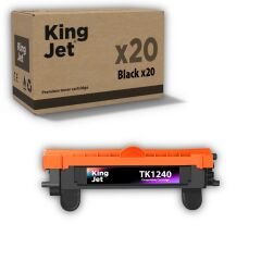 Kingjet Kyocera Uyumlu TK-1240 20'li Paket | Ecosys PA2000w, MA2001w Muadil Toner