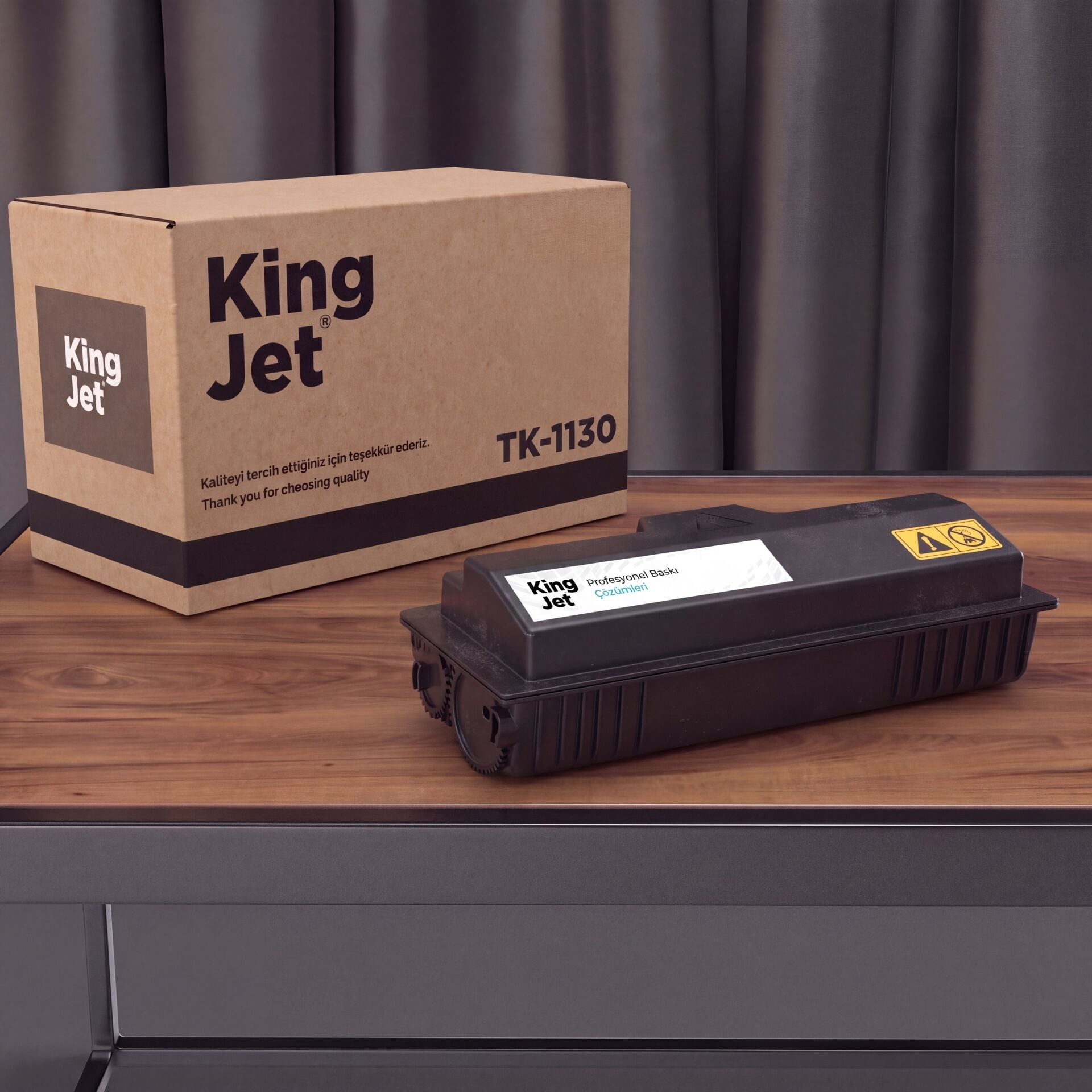 KingJET Kyocera Uyumlu TK-1130 Standart Kapasiteli (Tekli) Çipli Muadil Toner | FS-1130MFP
