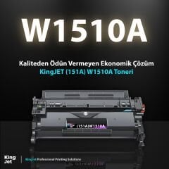 Kingjet HP Uyumlu (151A) W1510A Standart Kapasiteli Muadil Toner Çipli | Pro 4003, MFP 4103