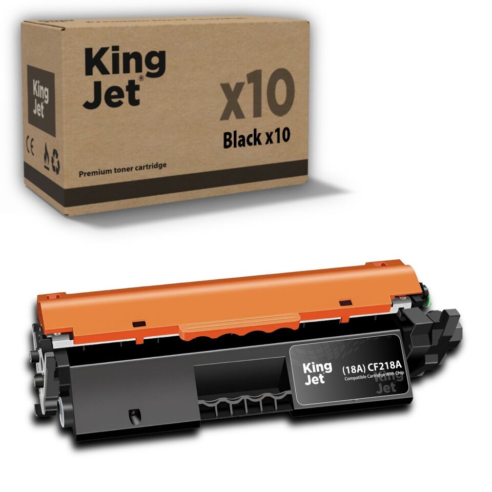 KingJET HP Uyumlu (18A) CF218A Standart Kapasiteli (10'lu Paket) Çipli Muadil Toneri | MFP M132fp