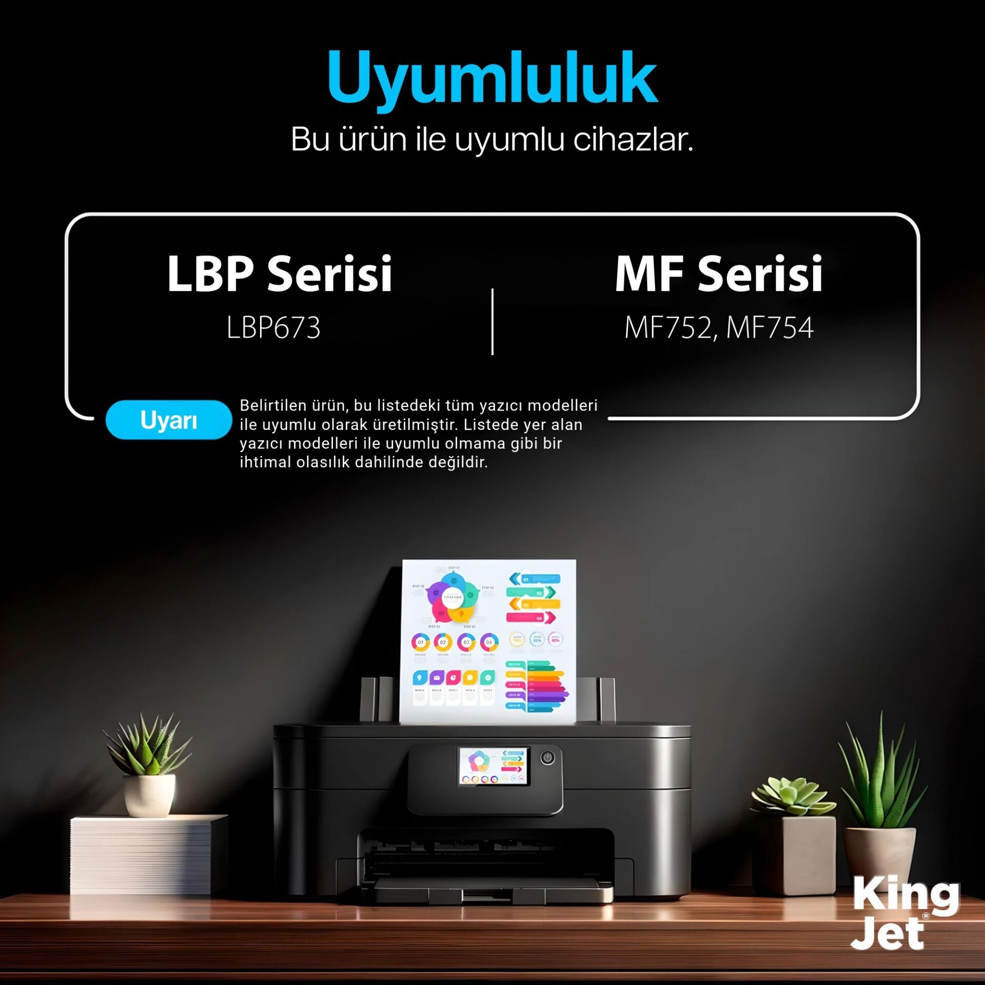 KingJET Canon CRG-069 Uyumlu yazıcı modelleri listesi