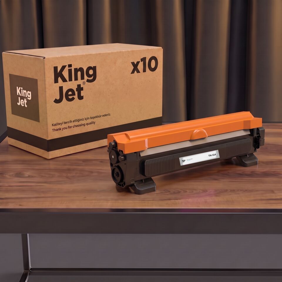 KingJET Brother Uyumlu TN-114 Standart Kapasiteli (10'lu Paket) Muadil Toner | MFC-9600