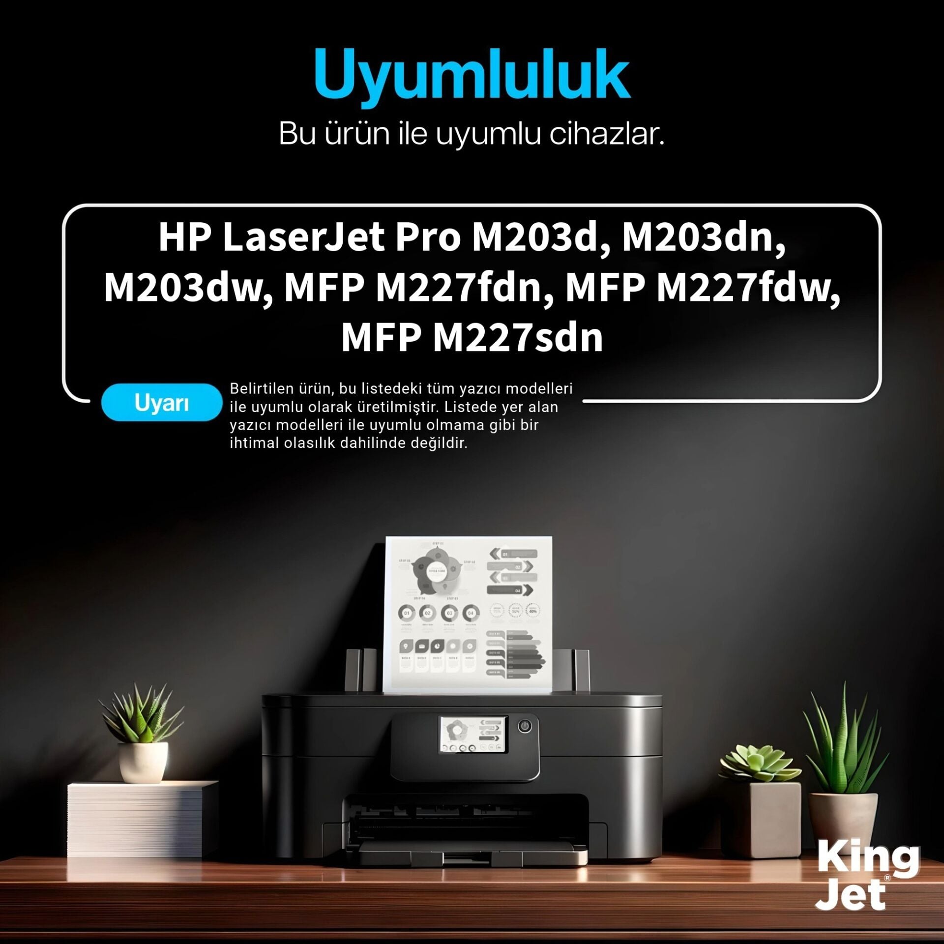 Uyumlu HP LaserJet 30A Yazıcı Modelleri