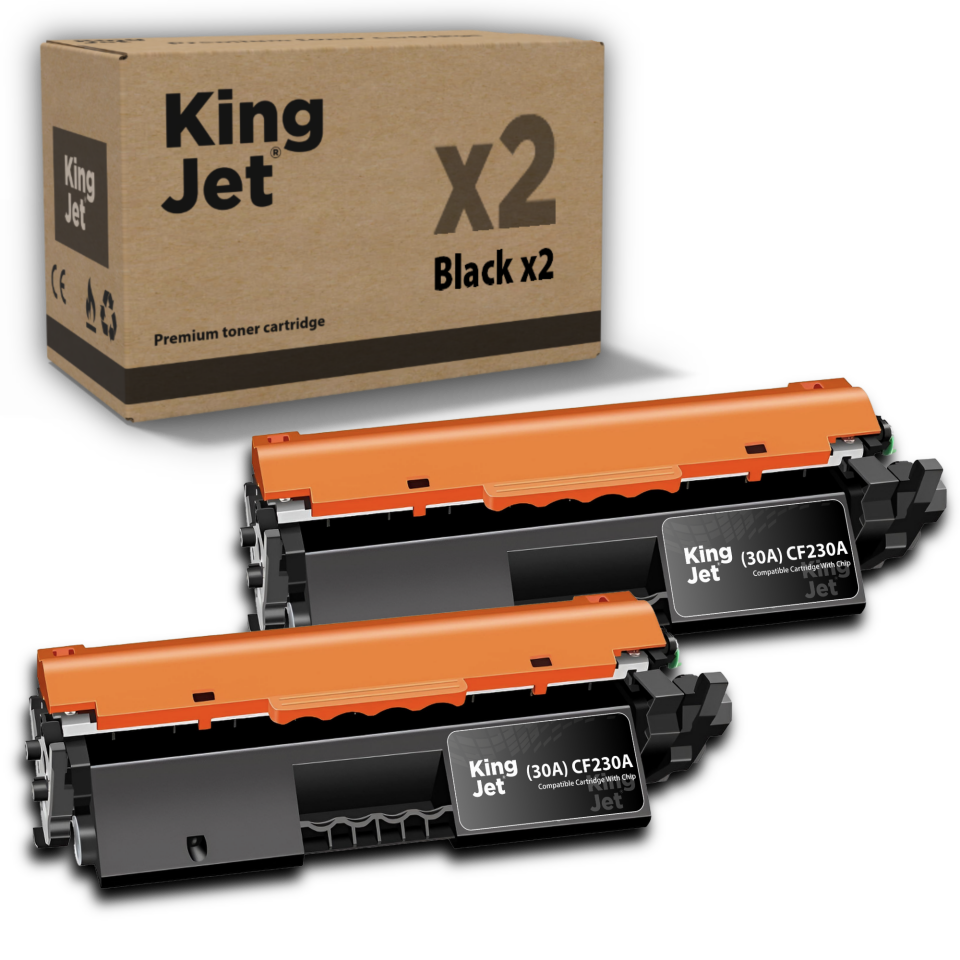 KingJET HP Uyumlu (30A) CF230A Standart Kapasiteli (2'li Paket) Çipli Muadil Toneri | MFP M227