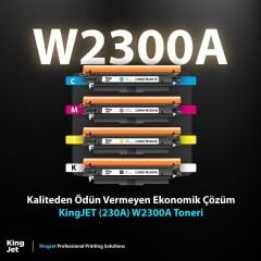 Kingjet Hp Color LaserJet Pro 4203cdn Uyumlu Standart Kapasiteli Çipli Muadil Toner | (230A) W2300A