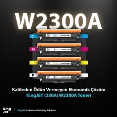 Kingjet Hp Color LaserJet Pro MFP 4303fdwe Uyumlu Standart Kapasiteli Çipli Muadil Toner | W2300A