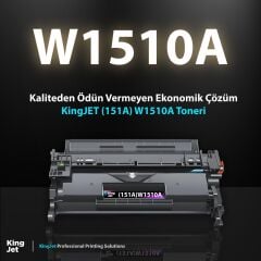 Kingjet Hp Uyumlu (151A) W1510A Standart Kapasiteli Çipli Muadil Toner | LaserJet Pro MFP 4103dw