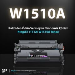 Kingjet Hp Uyumlu 151A W1510A Standart Kapasiteli Çipli (2'li Paket) Muadil Toner | MFP 4103fdw