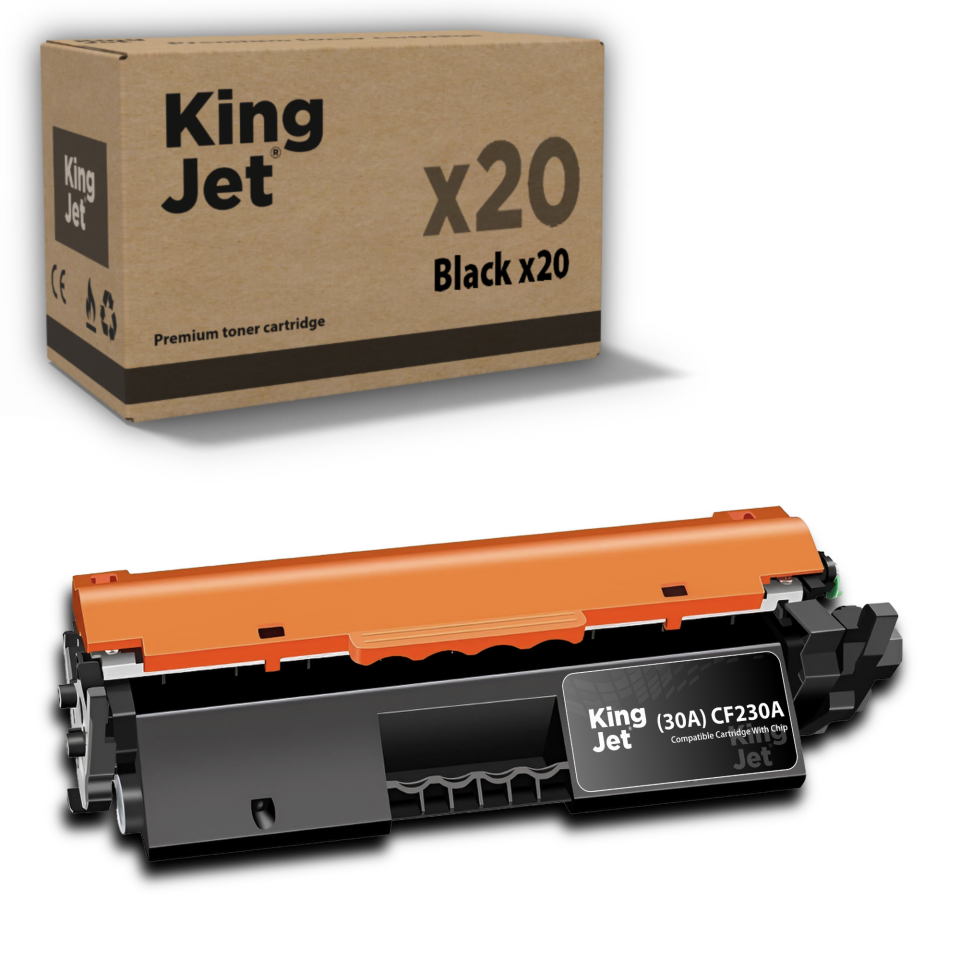 KingJET HP Uyumlu (30A) CF230A Standart Kapasiteli (20'li Paket) Çipli Muadil Toneri | MFP M227fdn