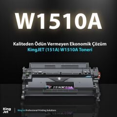 Kingjet Hp Uyumlu 151A W1510A Standart Kapasiteli Çipli (10'lu Paket) Muadil Toner | 4003dw