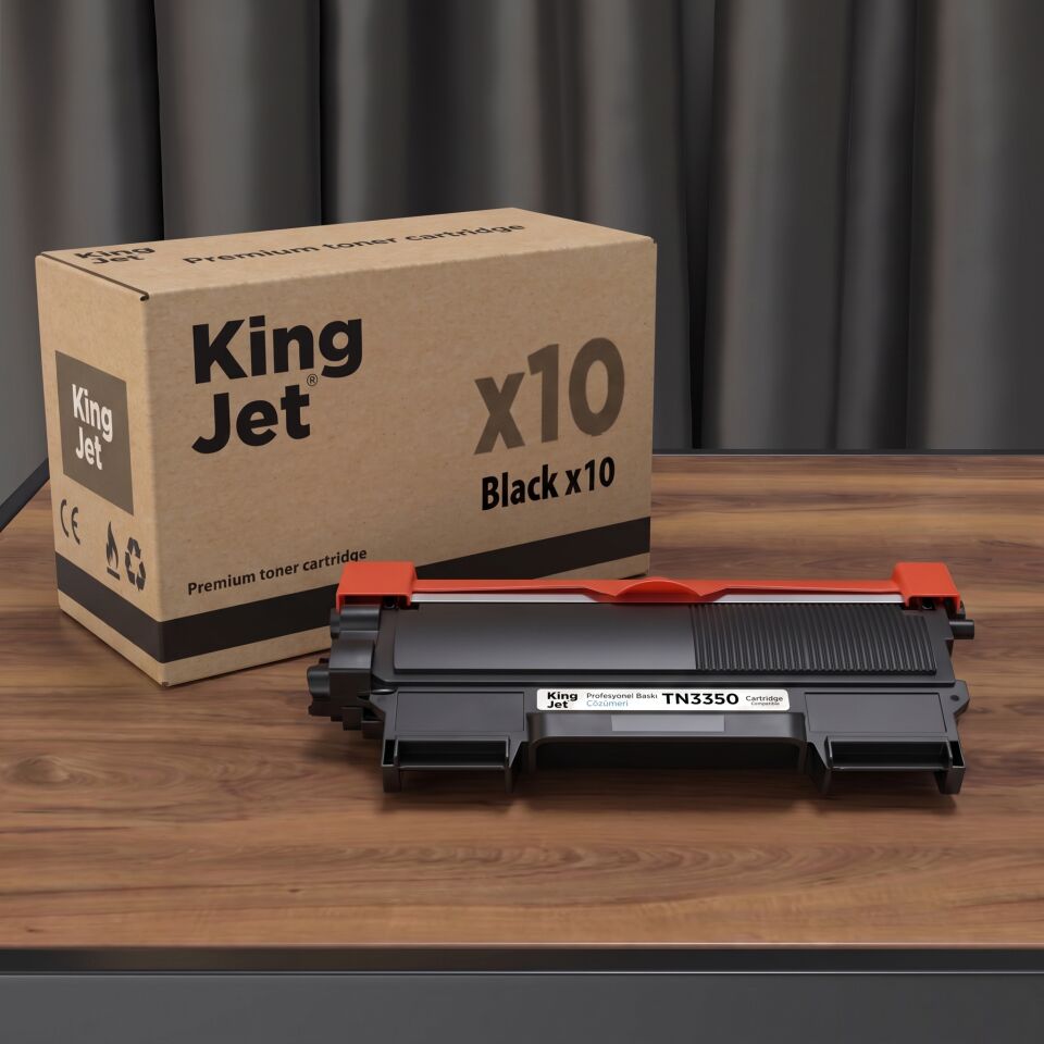 KingJET Brother Uyumlu TN-3350 Yüksek Kapasiteli (10'lu Paket) Muadil Toner | MFC-8520DN