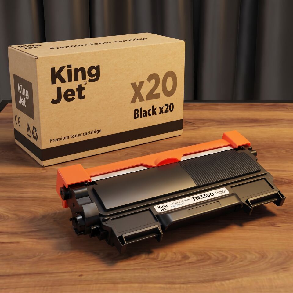 KingJET Brother Uyumlu TN-3350 Yüksek Kapasiteli (20'li Paket) Muadil Toner | DCP-8155DN