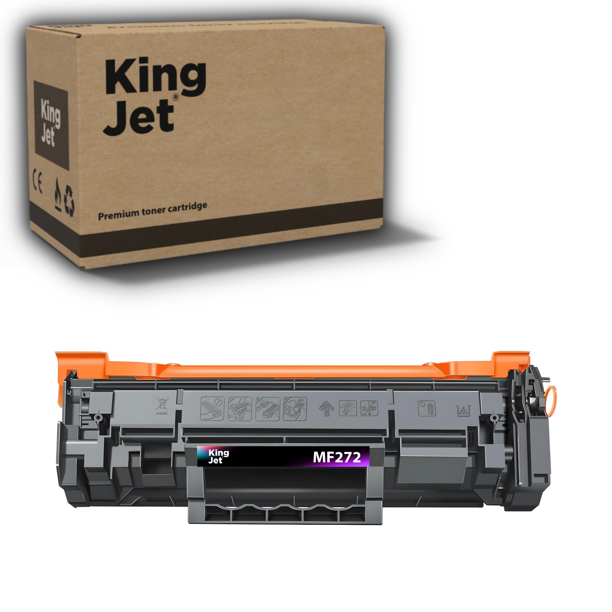 KingJET CRG-071 uyumlu çipli toner 20'li paket