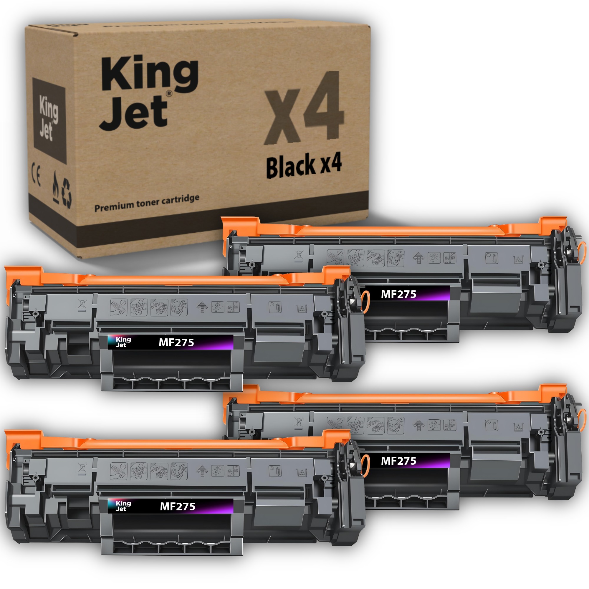 KingJET CRG-071 uyumlu çipli toner 20'li paket