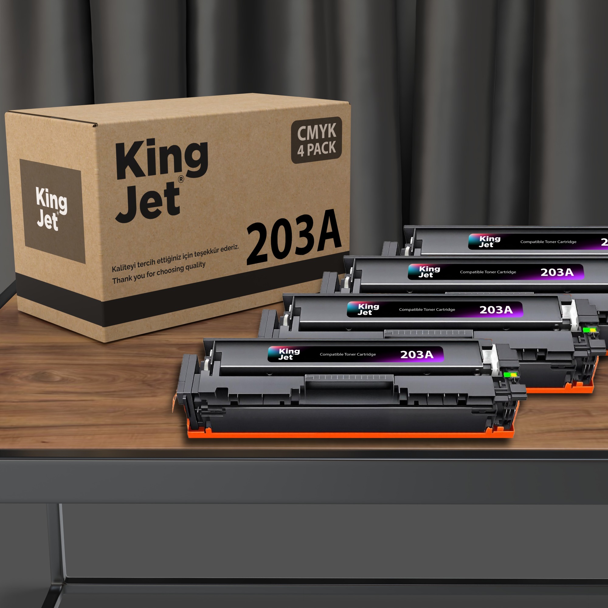 KingJET 203A uyumlu çipli toner 20'li paket
