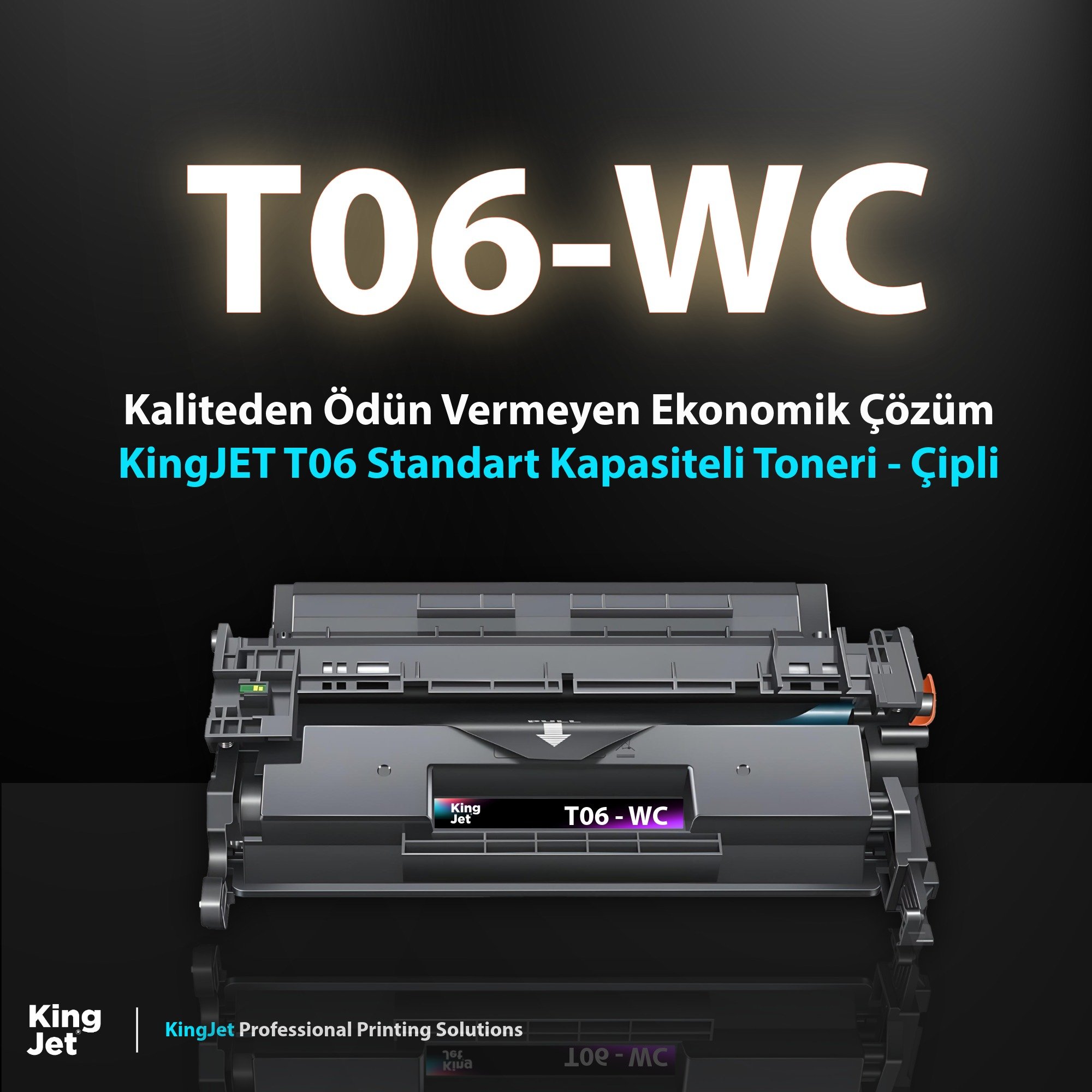 KingJET Canon T06 Uyumlu Çipli Muadil Toner Ana Görseli