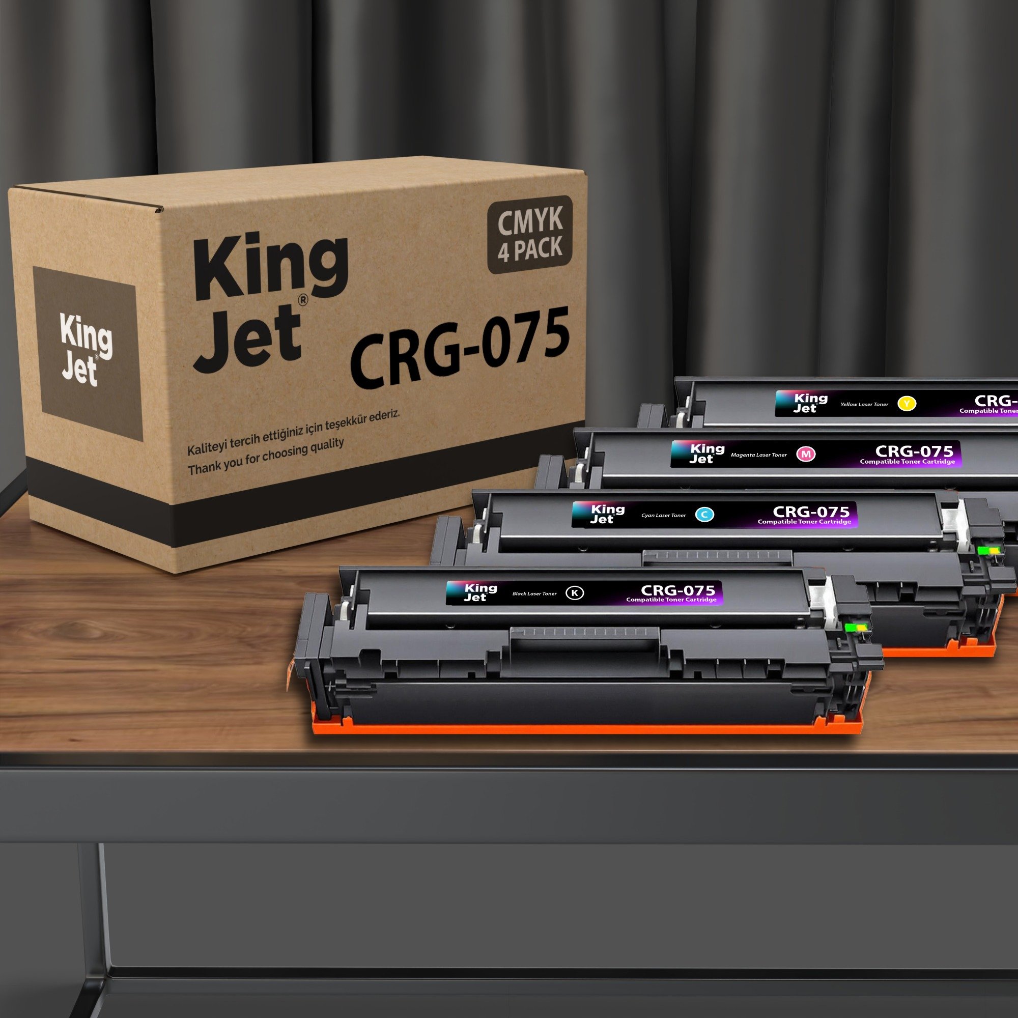 KingJET Canon CRG-075 4 Renk Set